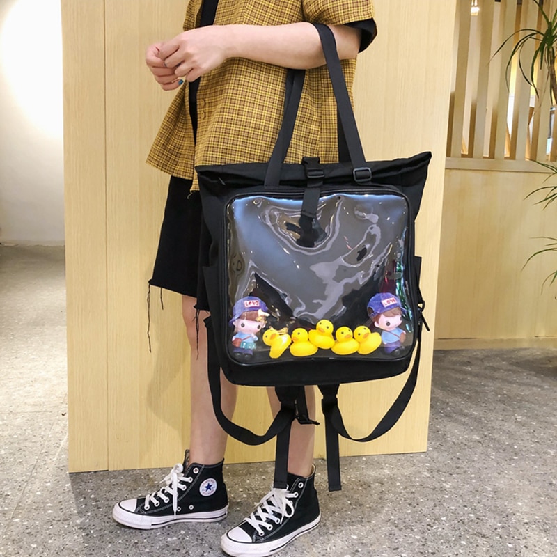 ita bag world Women Big Ita bag Backpack Clear Pocket With Large Display Layer School Bag Backpack Girl s