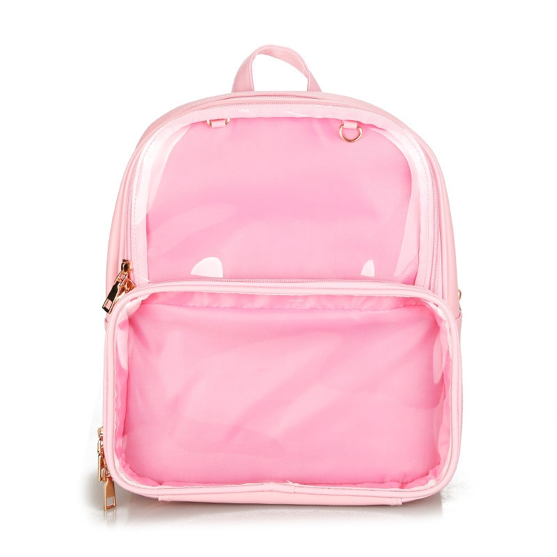 ITA BAG WORLD - New Double Shoulder Cute Korean Backpack Transparent ...
