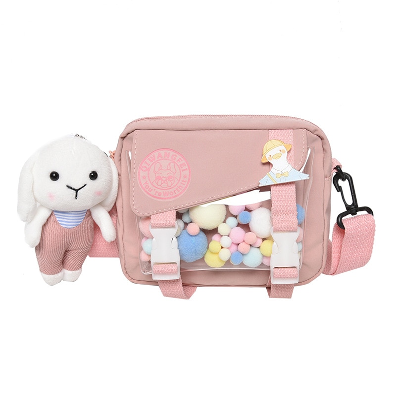 Transparent Mini Girl Showing Storage Little Small Toys Circle Pouch Clear  Outdoor Bag For Pop Mart Anime Cartoon Dolls