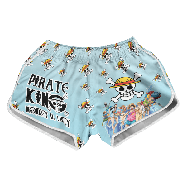 pirate king luffy women beach shorts 205533 - Ita Bag World
