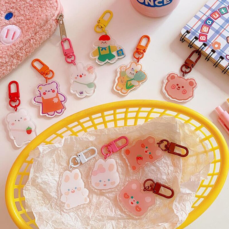 Ita Bag Accessories - Korean Rabbit Puppy Bear Keychain Metal | Ita Bag ...