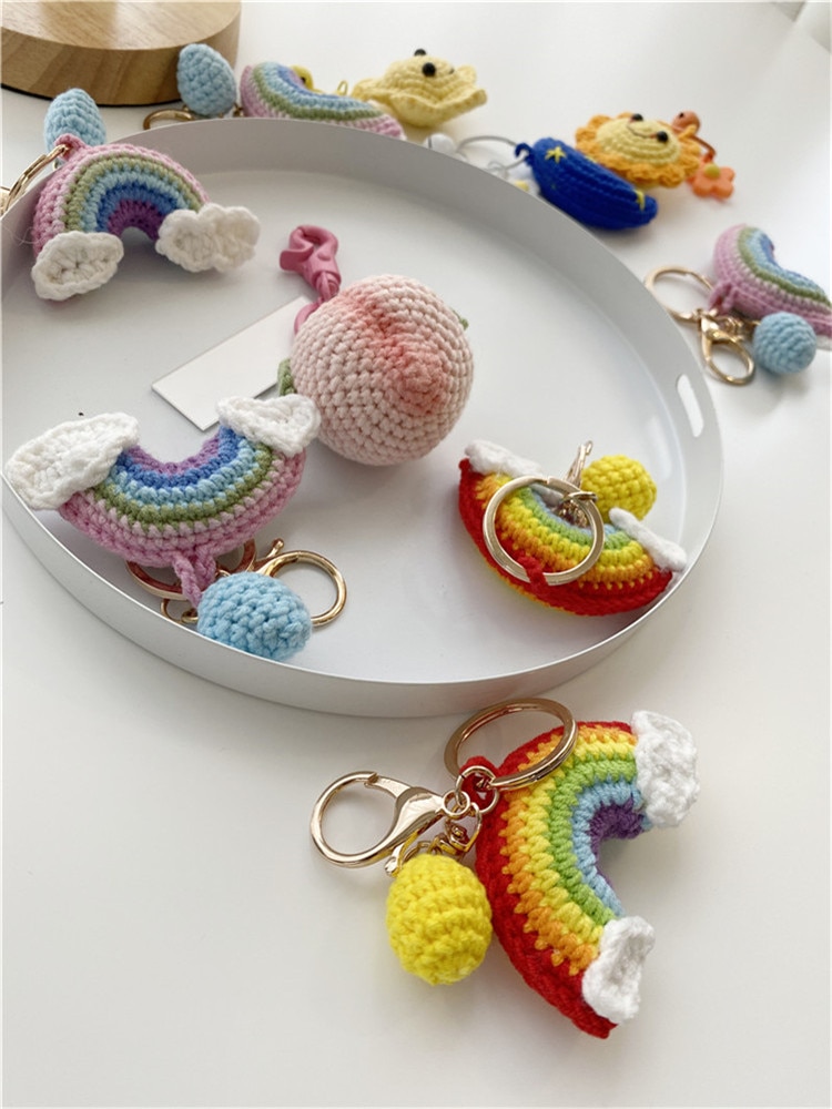 Ita Bag Chain Accessories Cute Creative Bag Accessories Japanese Kawaii Ita Bag Pendant Wool Knitting DIY Pendant for Ita Bag