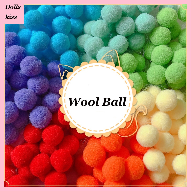 Ita Bag Decorative Wool Ball For Girls Itabag DIY Multiple Colorful Combinations For Sale Ita Bag Accessories A02