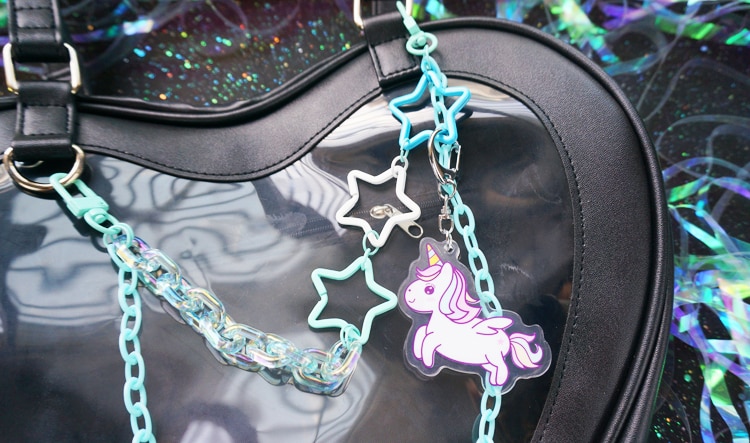 Ita Bag JK Uniform Acrylic Chain Accessories Decoration Candy Colors Stars Adjustable DIY Bag Chain Hanging Chain for Ita Bag